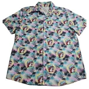 Bucee's Short Sleeve Button Down Hawaiian Shirt Men's Small Summer Beach